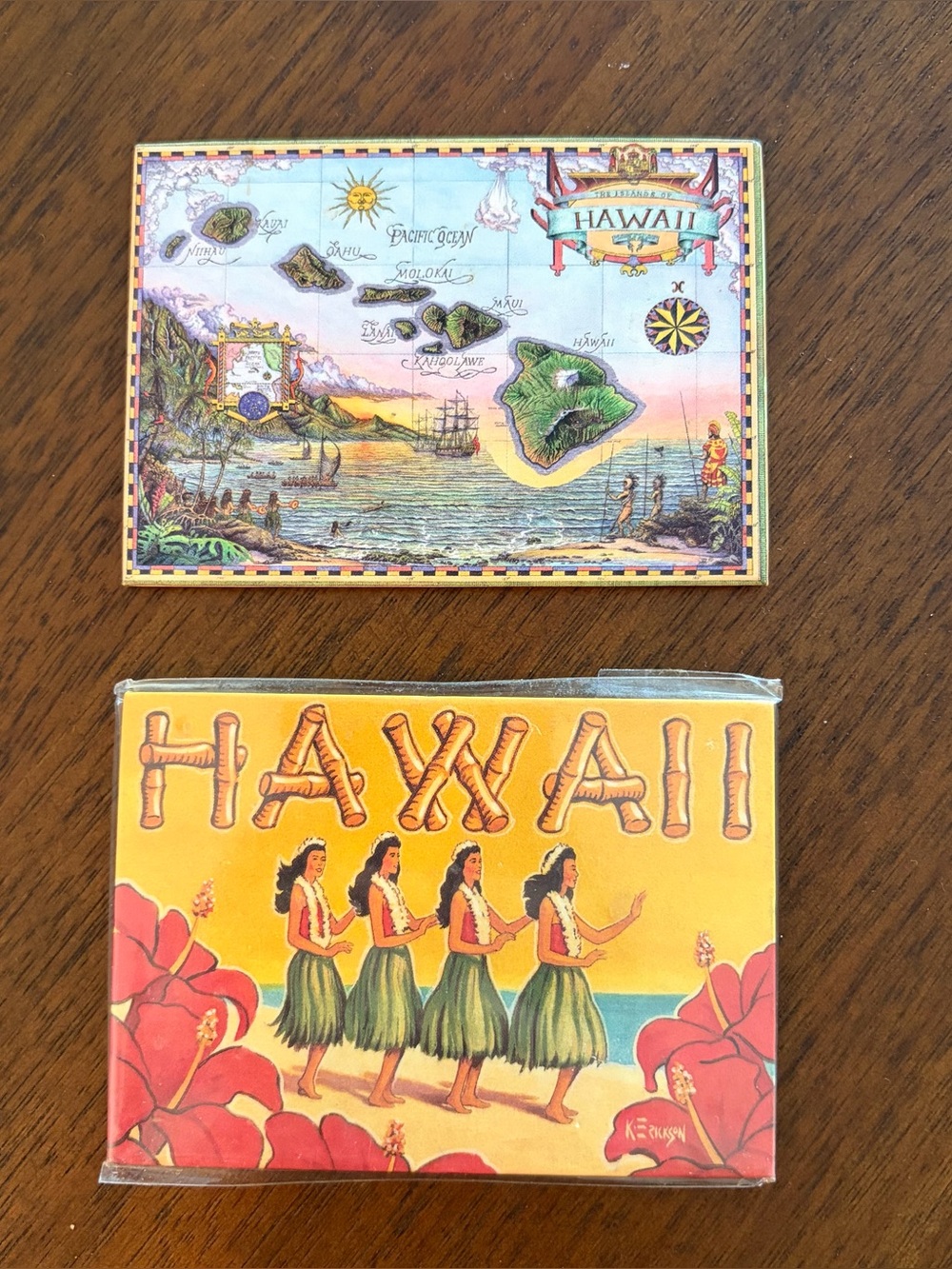 Hawaii Decorative Magnet Set - Yellow & Multi